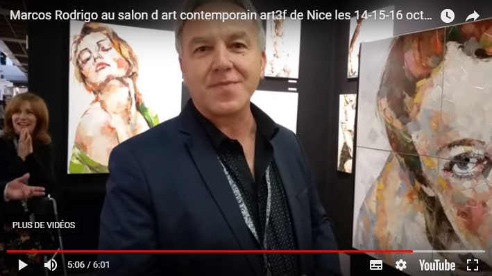 Marcos Rodrigo au salon d’art contemporain art3f de Nice les 14-15-16 octobre 2016