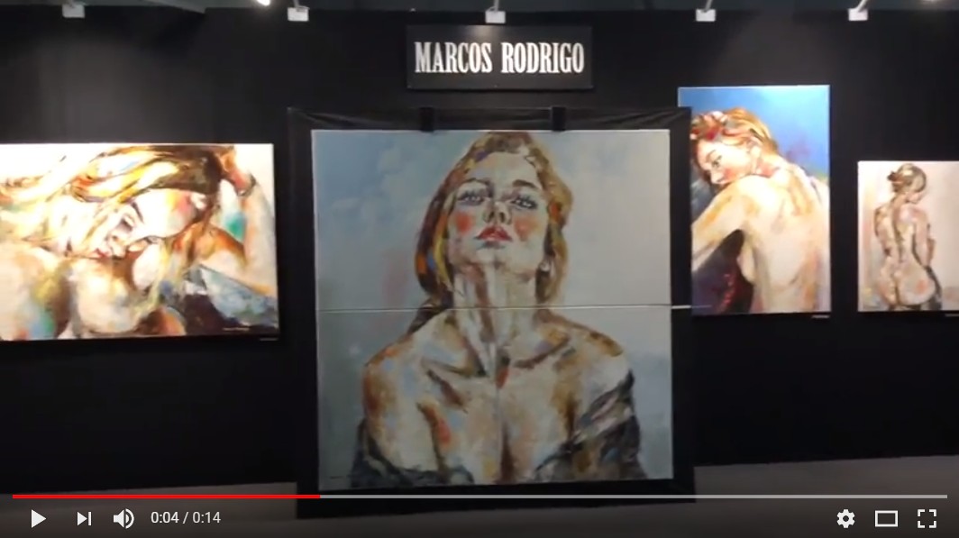 Marcos Rodrigo au salon d’art contemporain art3f Paris les 26, 27 et 28 janvier 2018
